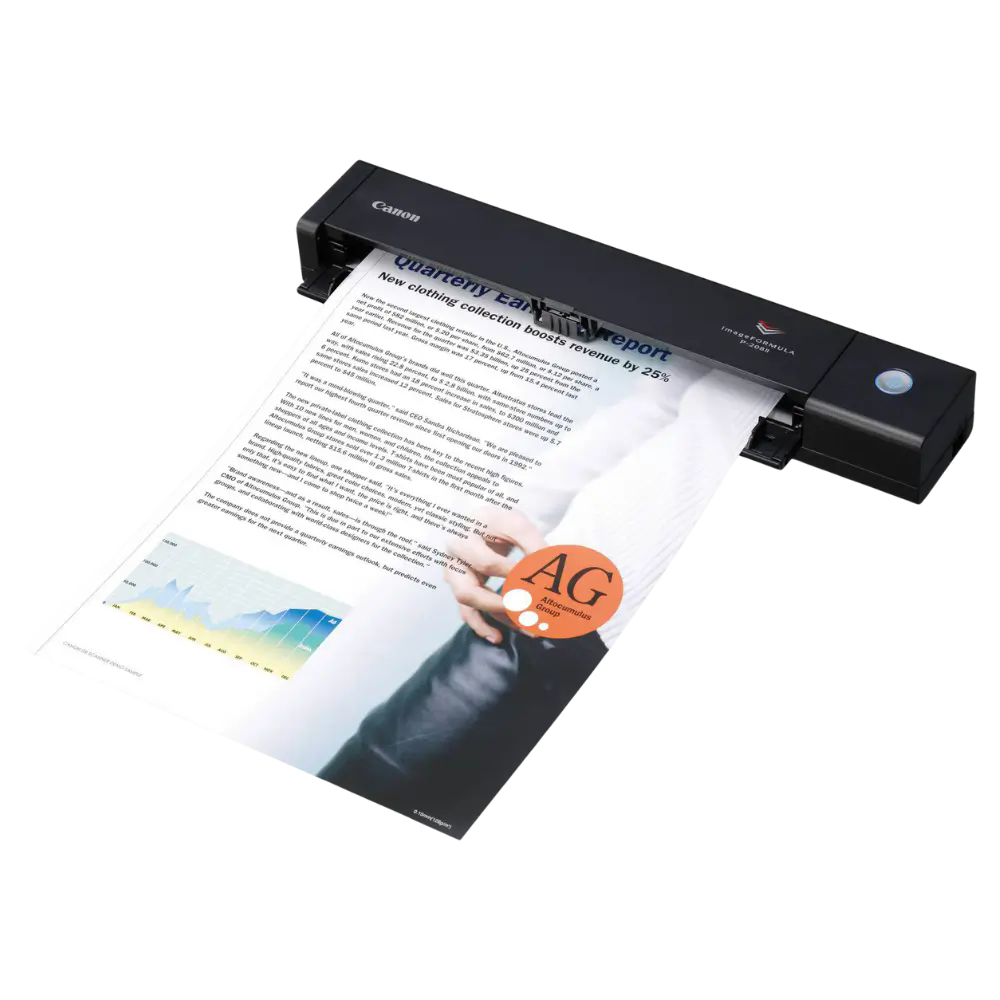 Scanner Canon ImageFORMULA P208II, 8 ppm, Duplex (frente e verso)